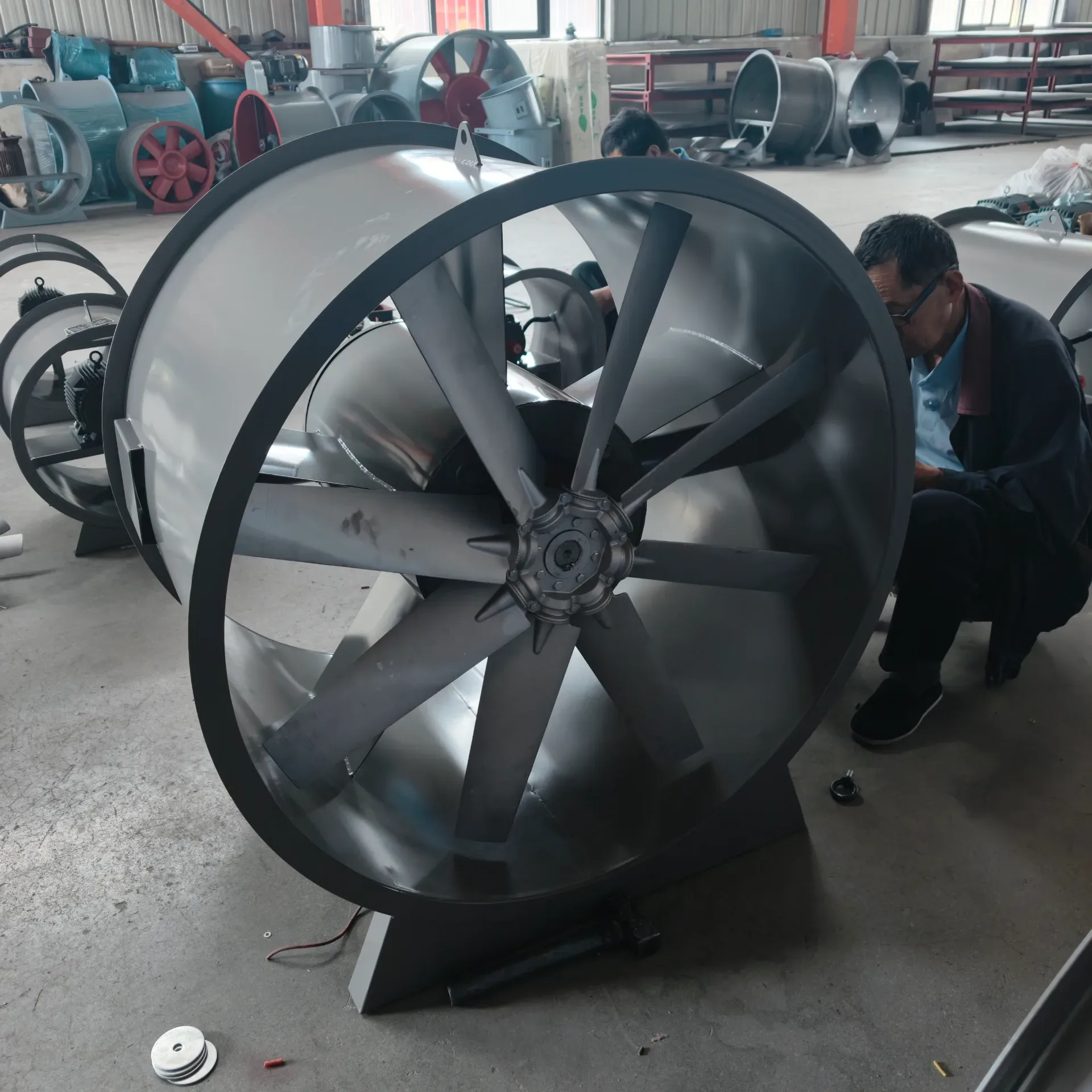 Manufacture and shipment of fire smoke exhaust fans